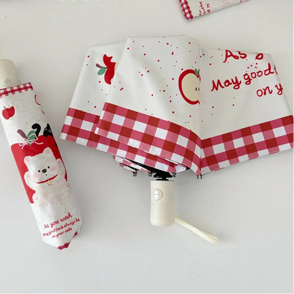 ID1436 雨傘 レディース 晴雨兼用 日傘 ブラックコーティング 紫外線防止 折りたたみ自動開閉 日焼け防止 自動開閉傘 インテリア雑貨＞ファッション雑貨