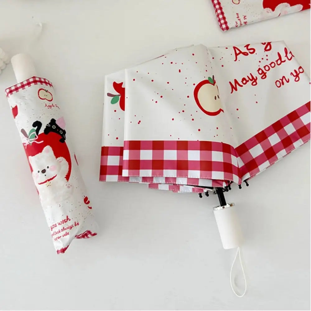 ID1436 雨傘 レディース 晴雨兼用 日傘 ブラックコーティング 紫外線防止 折りたたみ自動開閉 日焼け防止 手開き傘 インテリア雑貨＞ファッション雑貨