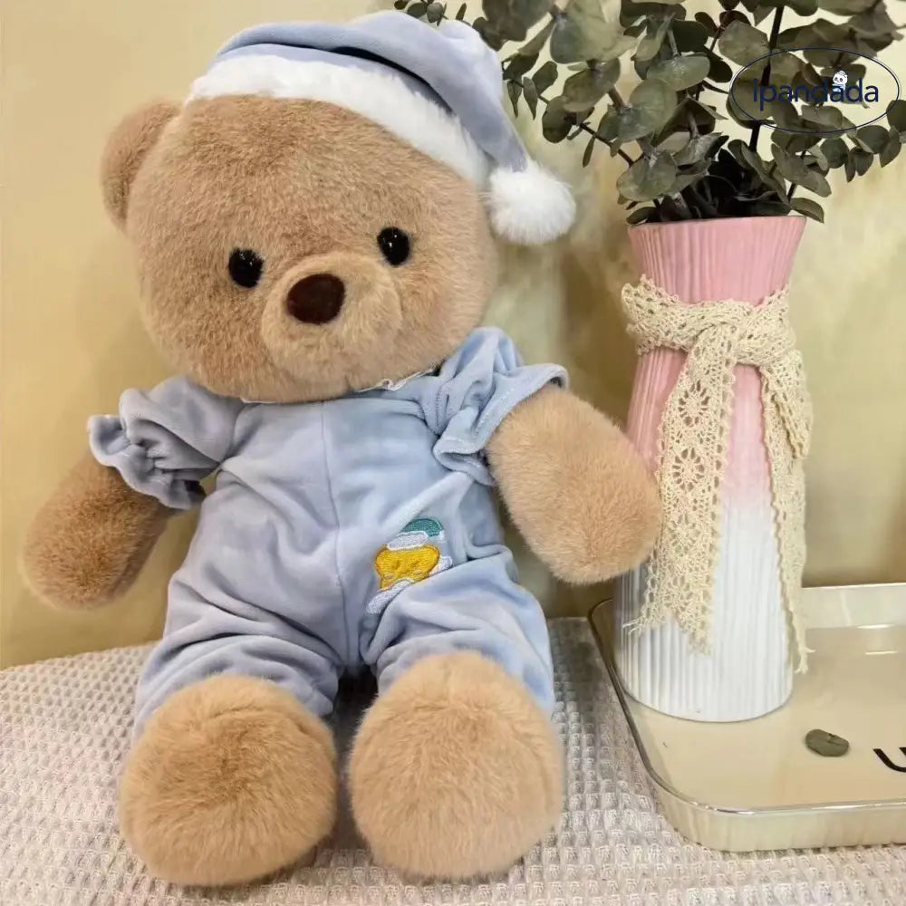 ID1431 おやすみくま 安眠シリーズ ふわもこ抱きぐせ 寝かしつけ相棒 こどもギフト 誕生日サプライズ 夜の守り ママの見方