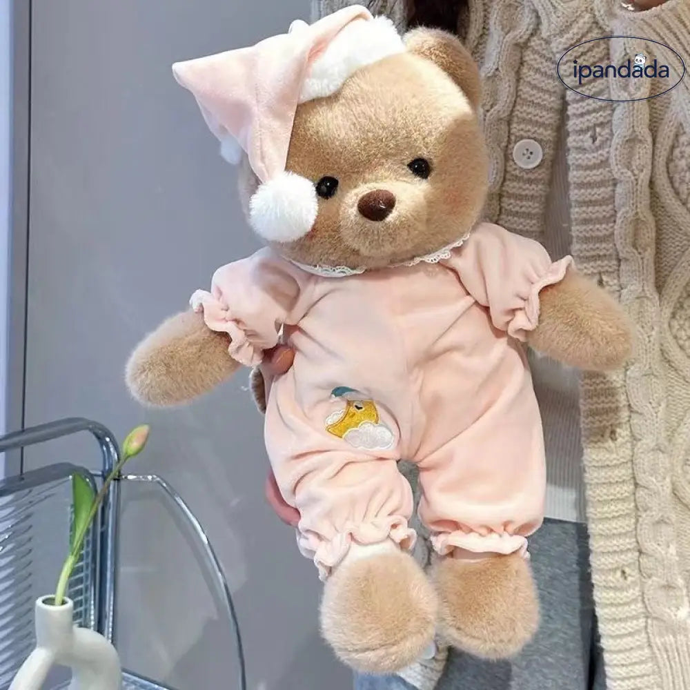 ID1431 おやすみくま 安眠シリーズ ふわもこ抱きぐせ 寝かしつけ相棒 こどもギフト 誕生日サプライズ 夜の守り ママの見方