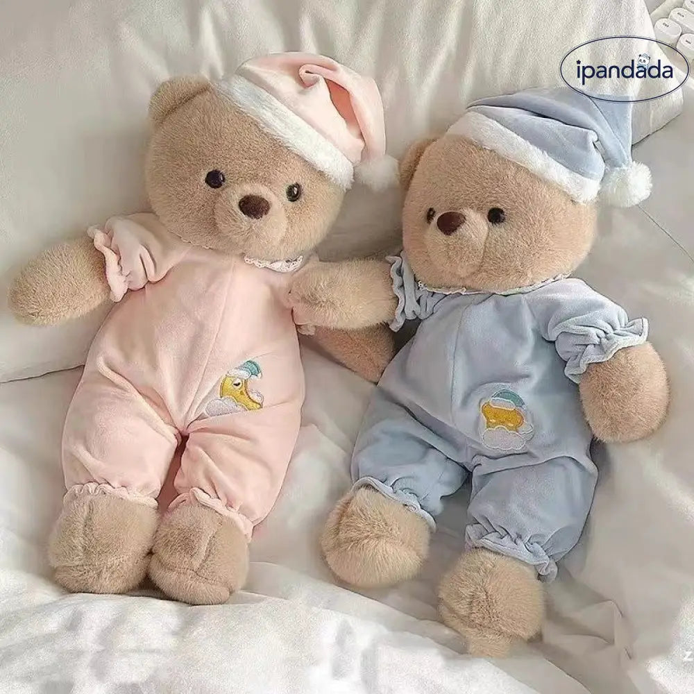 ID1431 おやすみくま 安眠シリーズ ふわもこ抱きぐせ 寝かしつけ相棒 こどもギフト 誕生日サプライズ 夜の守り ママの見方