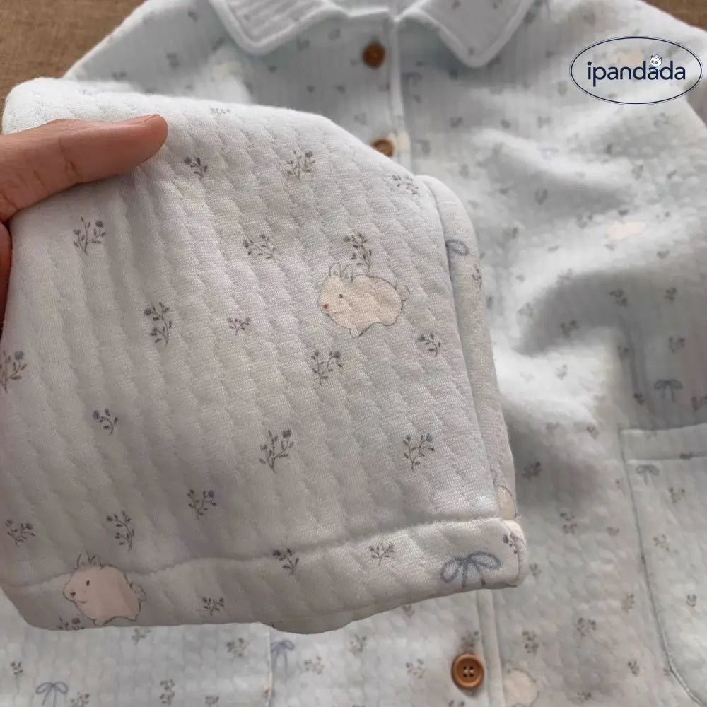 長袖 うさぎ キルティング パジャマ セット 厚手 保温 かわいい 可愛い 暖かい あったか 長袖 ルームウェア かわいい 部屋着 2点セット ID4057 レディース＞セットアップ