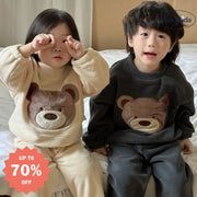 長袖パジャマ 子供服 キッズ 女の子 男の子 パジャマ 点セット セットアップ ルームウェア 部屋着 もこもこ ベビー＆キッズ＞キッズ