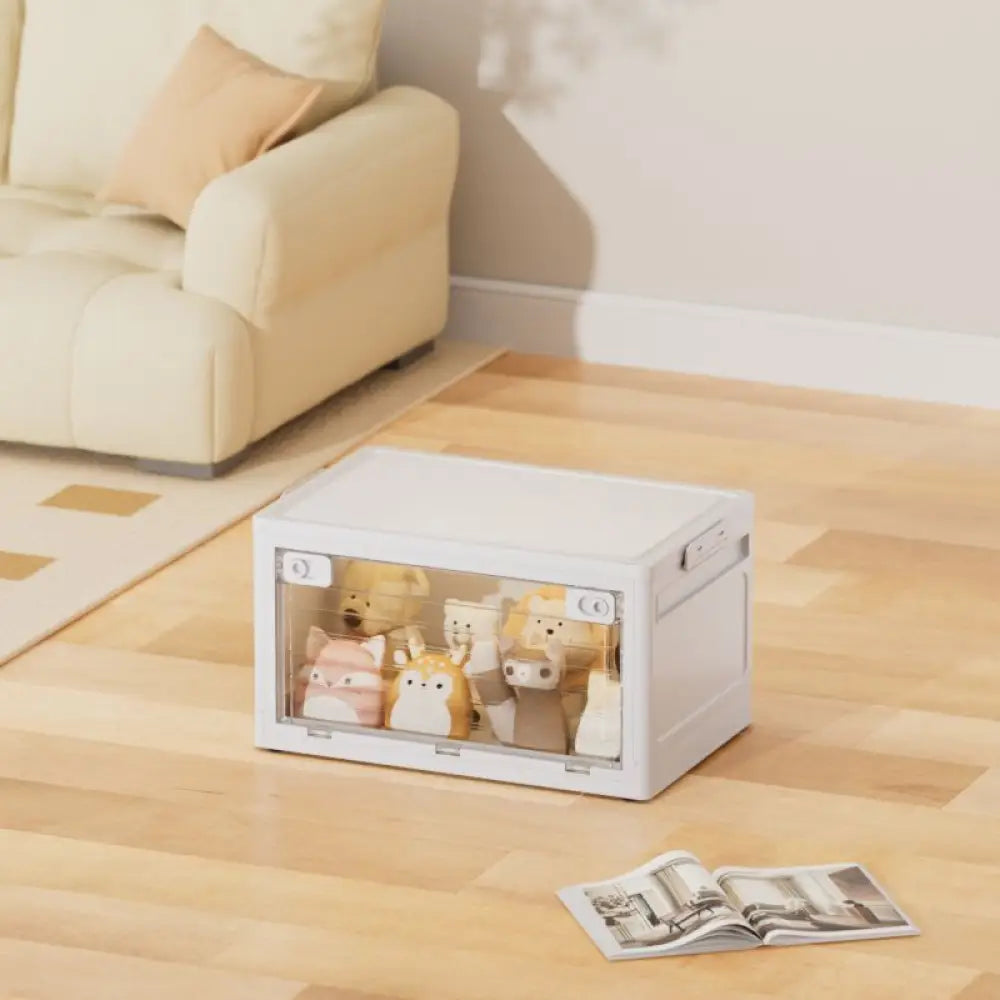 折りたたみ 収納ボックス 整理ボックス 蓋付き 大サイズ キャンプ 毛布 衣類 おもちゃ プラスチック 収納 ID3621 タイプ① / L