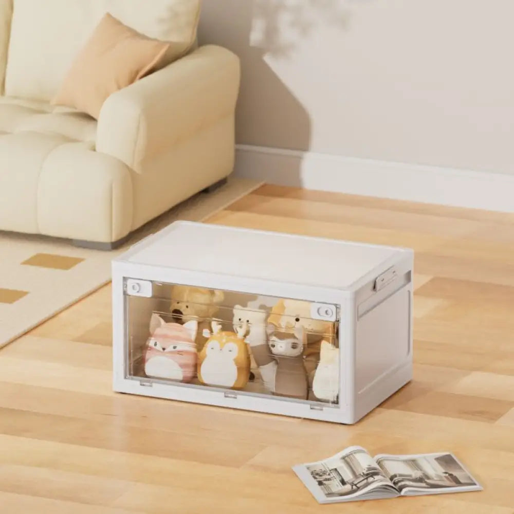 折りたたみ 収納ボックス 整理ボックス 蓋付き 大サイズ キャンプ 毛布 衣類 おもちゃ プラスチック 収納 ID3621 タイプ② / L