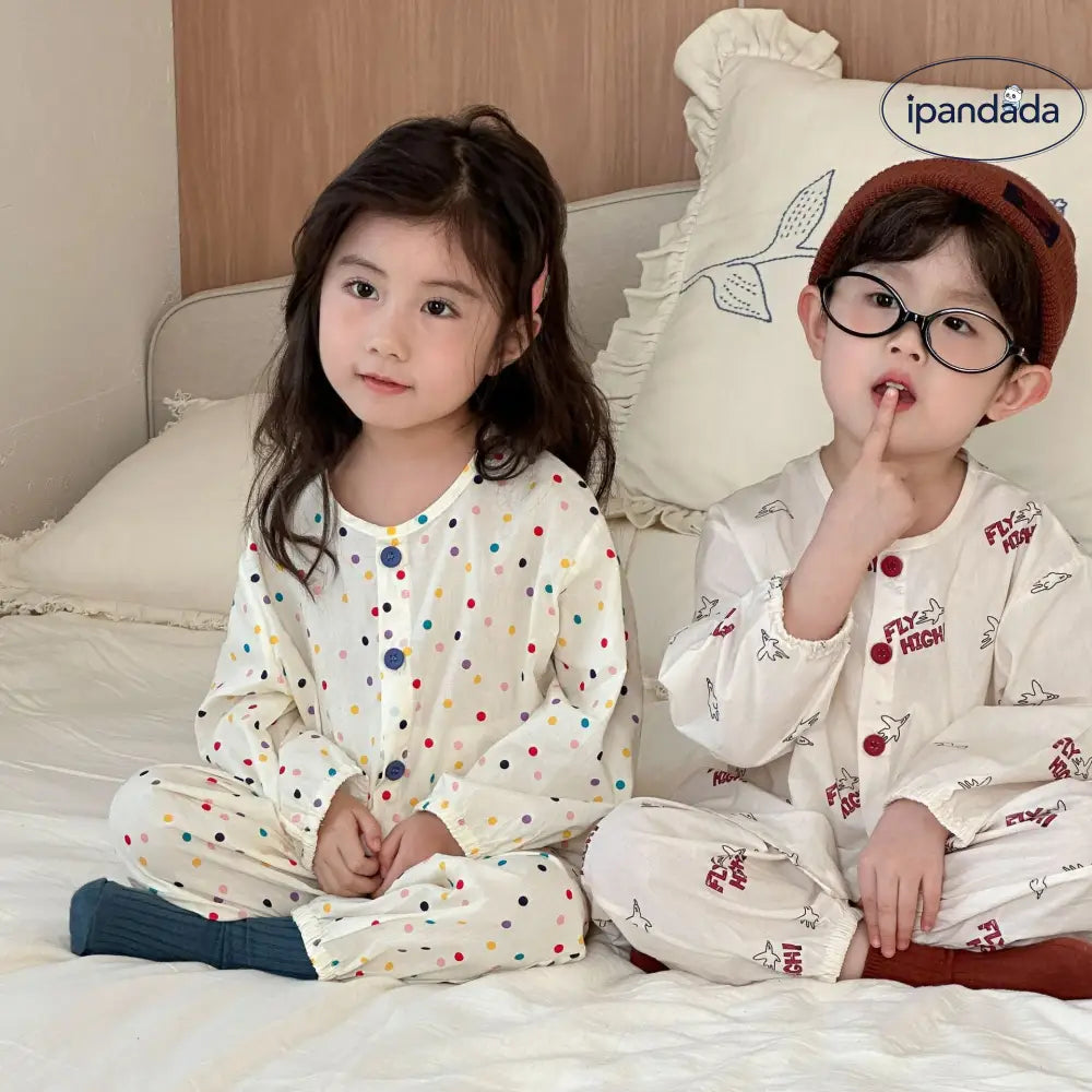 子供 パジャマ 女の子 綿100% 春秋 男の子 長袖 セットアップ 幼児 ベビー ホームウェア 快適 柔らかい 通気性 おしゃれ ルームウェア ID4002 ベビー＆キッズ