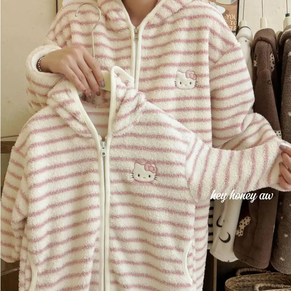 子供用 フリース 新作 バスローブ 親子 ソフトなフード付き パジャマ ID3087 タイプ④ / 90cm