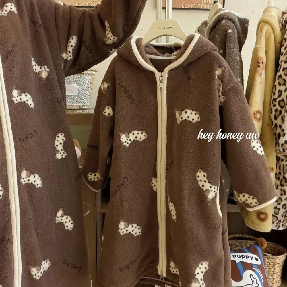 子供用 フリース 新作 バスローブ 親子 ソフトなフード付き パジャマ ID3087 タイプ① / 90cm