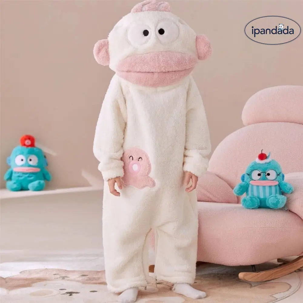 子供用 可愛い クマノミ コーラルフリース 冬用 新作 パジャマ ルームウェア 裏起毛 厚手 フリース オールインワン ID3422