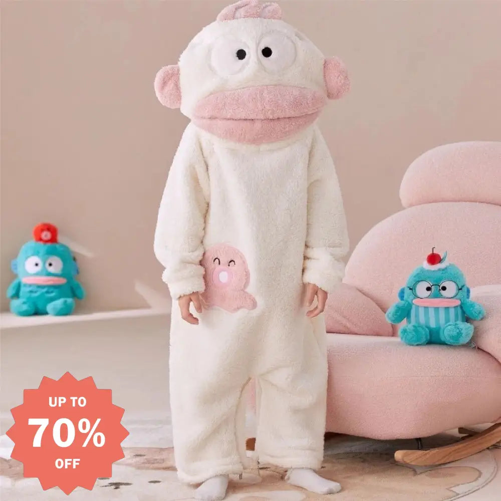 子供用 可愛い クマノミ コーラルフリース 冬用 新作 パジャマ ルームウェア 裏起毛 厚手 フリース オールインワン ID3422 写真通り / 110cm