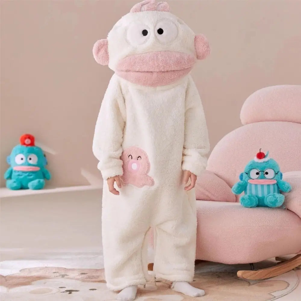 子供用 可愛い クマノミ コーラルフリース 冬用 新作 パジャマ ルームウェア 裏起毛 厚手 フリース オールインワン ID3422 写真通り / 110cm