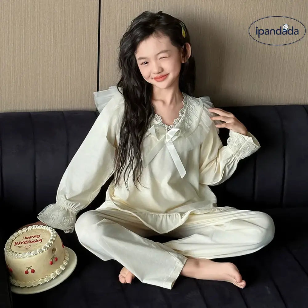 子供用 パジャマ 春秋 コットン  大女の子 ルームウェア 春 長袖 子供用 オールコットン セット おしゃれ 部屋着 ID2294