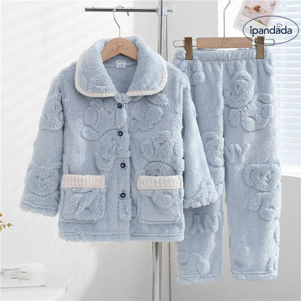 子供 パジャマ 女の子 秋冬 加フリース 厚手 コーラルフリース 保温 大きいサイズ 女の子 フランネル 部屋着 ID2522