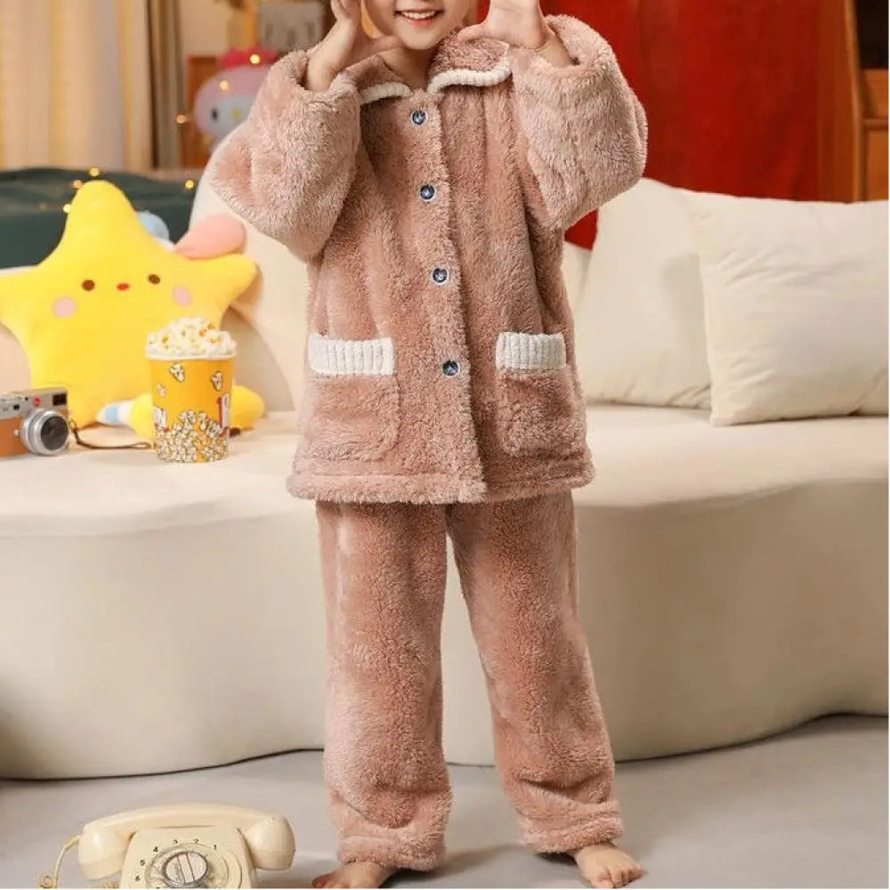 子供 パジャマ 女の子 秋冬 加フリース 厚手 コーラルフリース 保温 大きいサイズ 女の子 フランネル 部屋着 ID2522