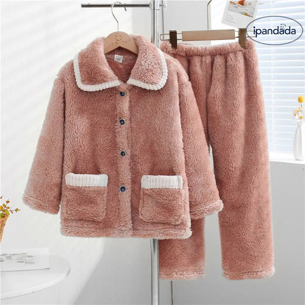 子供 パジャマ 女の子 秋冬 加フリース 厚手 コーラルフリース 保温 大きいサイズ 女の子 フランネル 部屋着 ID2522