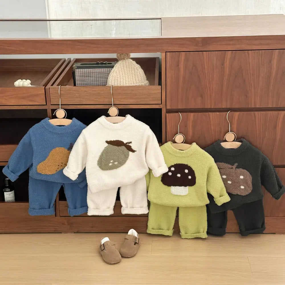 子供用 ルームウェア 保温 フリース 冬物 新作 男女兼用 かわいい カートゥーン 厚手 快適 パジャマ パンツ ID3707