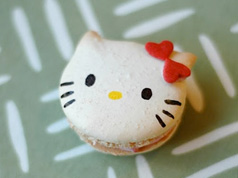 Kitty macarons in Cookies, biscuits and shortbreads recipes, preparation of the ingredients and step by step instructions of how to cook and bake